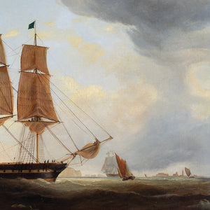 William Clark Of Greenock (Attributed), Shipping Off Yarmouth & The Needles, Isle of Wight