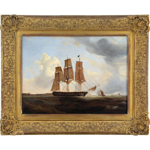 William Clark Of Greenock (Attributed), Shipping Off Yarmouth & The Needles, Isle of Wight