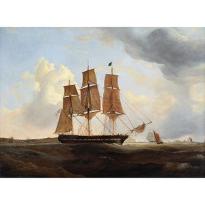 William Clark Of Greenock (Attributed), Shipping Off Yarmouth & The Needles, Isle of Wight