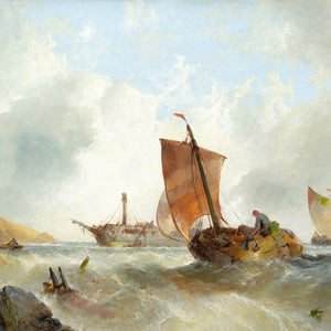 George Clarkson Stanfield (Attributed), Shipwreck