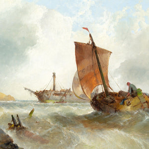 George Clarkson Stanfield (Attributed), Shipwreck