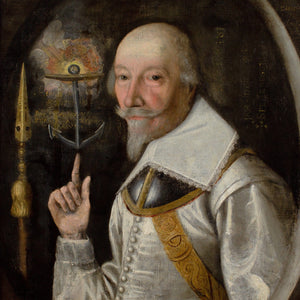Early 17th-Century Dutch School, Portrait Of A Swedish Officer With An Anchor & Ceremonial Langdebeve