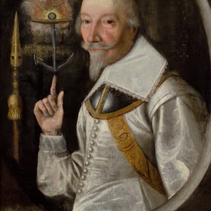Early 17th-Century Dutch School, Portrait Of A Swedish Officer With An Anchor & Ceremonial Langdebeve