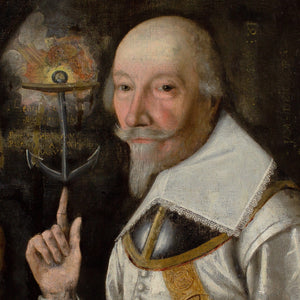 Early 17th-Century Dutch School, Portrait Of A Swedish Officer With An Anchor & Ceremonial Langdebeve