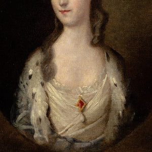 Thomas Gainsborough (Follower), Portrait Of Miss Sparrow