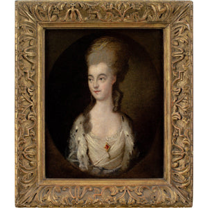 Thomas Gainsborough (Follower), Portrait Of Miss Sparrow