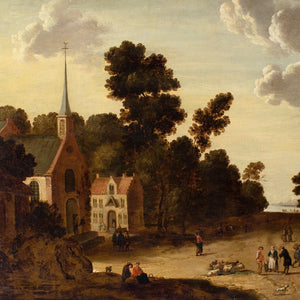 Joost Cornelisz Droochsloot (Circle), Village Scene With Church