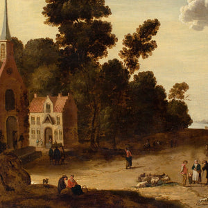 Joost Cornelisz Droochsloot (Circle), Village Scene With Church