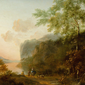 Jan Both (Follower), Idyllic River Landscape With Figures