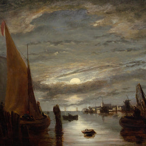 John Berney Crome, Nocturne With Fishing Boats