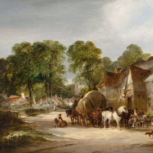 William Shayer & Edward Charles Williams, Travellers Outside An Inn