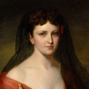 19th-Century Austrian School, Portrait Of A Lady In Spanish Attire