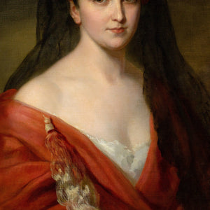 19th-Century Austrian School, Portrait Of A Lady In Spanish Attire