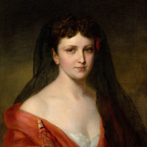 19th-Century Austrian School, Portrait Of A Lady In Spanish Attire