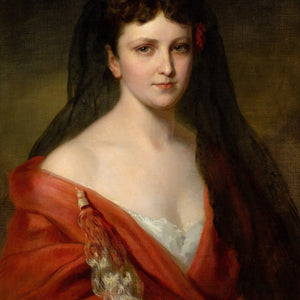 19th-Century Austrian School, Portrait Of A Lady In Spanish Attire