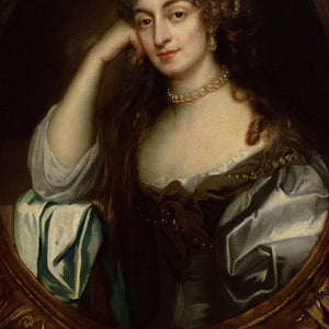 Sir Peter Lely (Follower), Portrait Of A Lady With Pearls
