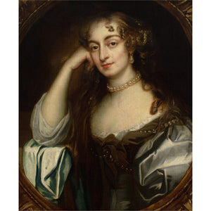 Sir Peter Lely (Follower), Portrait Of A Lady With Pearls
