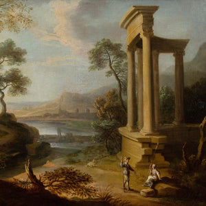 Early 18th-Century French School, Classical Landscape With Ruins & Figures