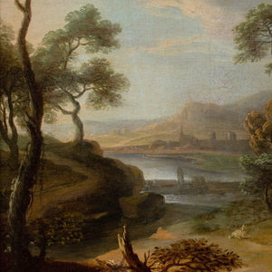 Early 18th-Century French School, Classical Landscape With Ruins & Figures