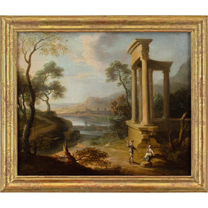 Early 18th-Century French School, Classical Landscape With Ruins & Figures