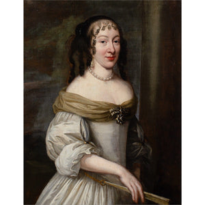 Charles Beaubrun (Circle), Portrait Of A Lady With A Fan
