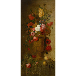 Mid-18th-Century French School, Still Life With Roses & Other Blooms In An Urn