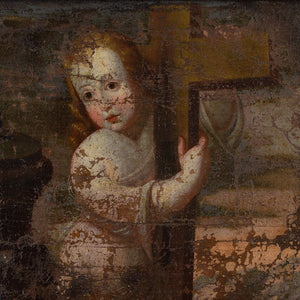 18th-Century Spanish School, Child Jesus Embracing The Cross
