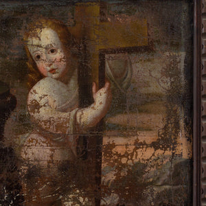 18th-Century Spanish School, Child Jesus Embracing The Cross