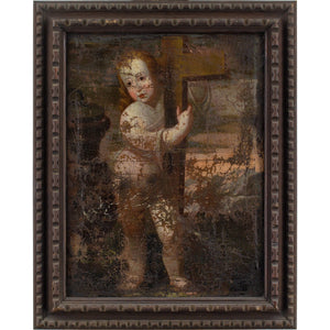18th-Century Spanish School, Child Jesus Embracing The Cross