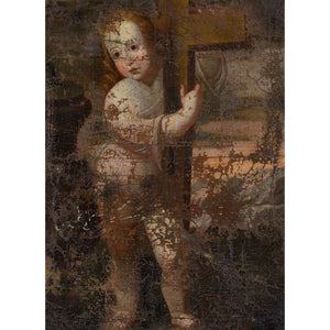 18th-Century Spanish School, Child Jesus Embracing The Cross