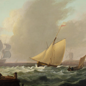 Thomas Luny (Circle), A Dutch Man-O’-War & Other Vessels In A Breeze Off A Coast
