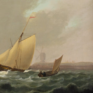 Thomas Luny (Circle), A Dutch Man-O’-War & Other Vessels In A Breeze Off A Coast