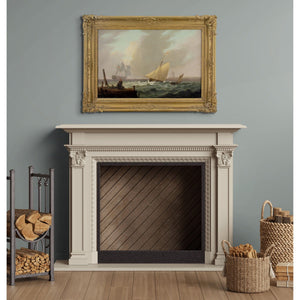 Thomas Luny (Circle), A Dutch Man-O’-War & Other Vessels In A Breeze Off A Coast