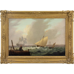 Thomas Luny (Circle), A Dutch Man-O’-War & Other Vessels In A Breeze Off A Coast