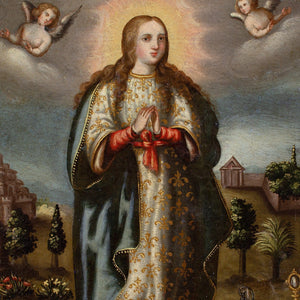 Early 17th-Century Spanish Colonial School, Virgin Of The Immaculate Conception