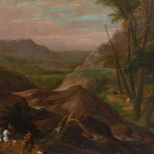 Pieter Bout & Adriaen Frans Boudewyns, Extensive Rhineland Landscape With Sportsmen
