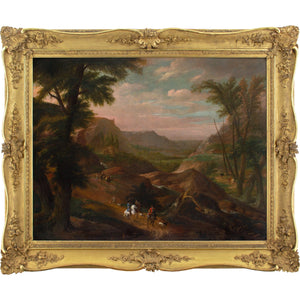 Pieter Bout & Adriaen Frans Boudewyns, Extensive Rhineland Landscape With Sportsmen