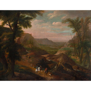 Pieter Bout & Adriaen Frans Boudewyns, Extensive Rhineland Landscape With Sportsmen