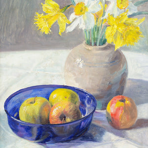 Robert Panitzsch, Still Life With Daffodils & Apples