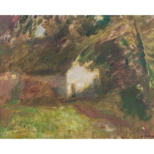 Julius Paulsen, Wooded Landscape With Cottage