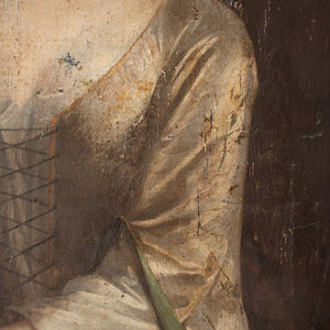 Early 18th-Century Portrait Fragment Of A Veiled Lady