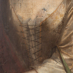 Early 18th-Century Portrait Fragment Of A Veiled Lady
