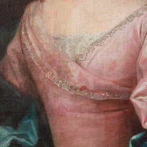 18th-Century French School Portrait Of A Lady In Pink