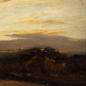Robert Buchan Nisbet, Tonalist Landscape With Evening Sky