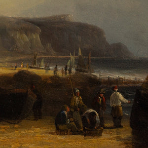 John Wallace Tucker, Coastal Landscape With Fisherfolk