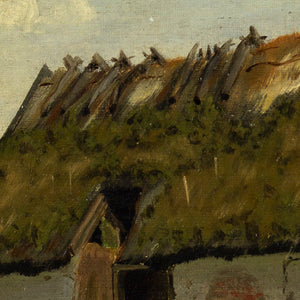 19th-Century Danish School, Landscape With Rustic Cottage