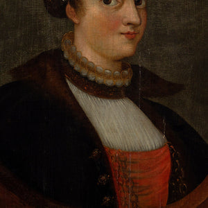 Early 17th-Century German School, Portrait Of A Lady With A Goller