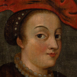 Early 17th-Century German School, Portrait Of A Lady With A Goller