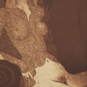 Ernst Fuchs, Eva In A Negligee