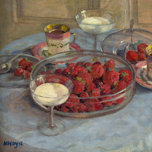 Karl Hayd, Still Life With Strawberries &amp; Tea Service
